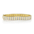 14K Yellow Gold Bangle Diamond Bracelet