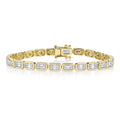 14K Gold Diamond Baguette Tennis Bracelet