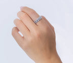 14K White Gold Diamond Baguette Fashion Ring