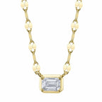Diamond Emerald Sparkle Chain Necklace