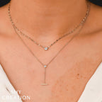 Diamond Emerald Sparkle Chain Necklace