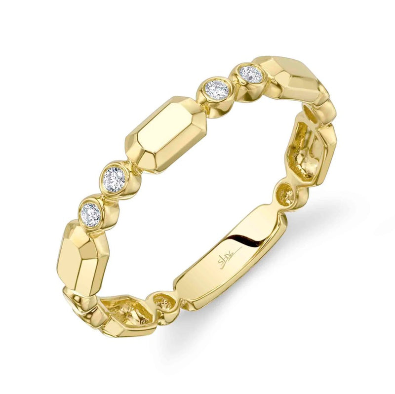 14K Gold Geo Cut Diamond Ring