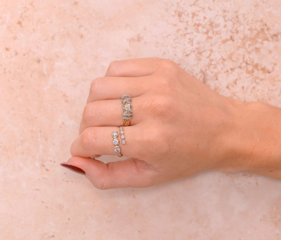 14K Yellow Gold Diamond Ring