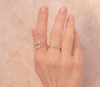 14K Yellow Gold Bypass Diamond Fashion Ring