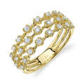 14K Gold Crown Set Diamond Ring