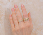 14K Gold Diamond Geo Cut Fashion Ring