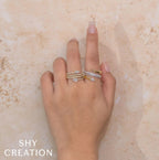Two-Tone 14K Yellow & White Gold Bypass Diamond Ring