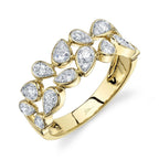 14K Gold Pear Shaped Bezel Set Diamond Ring