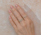 14K Gold Pear Shaped Bezel Set Diamond Ring