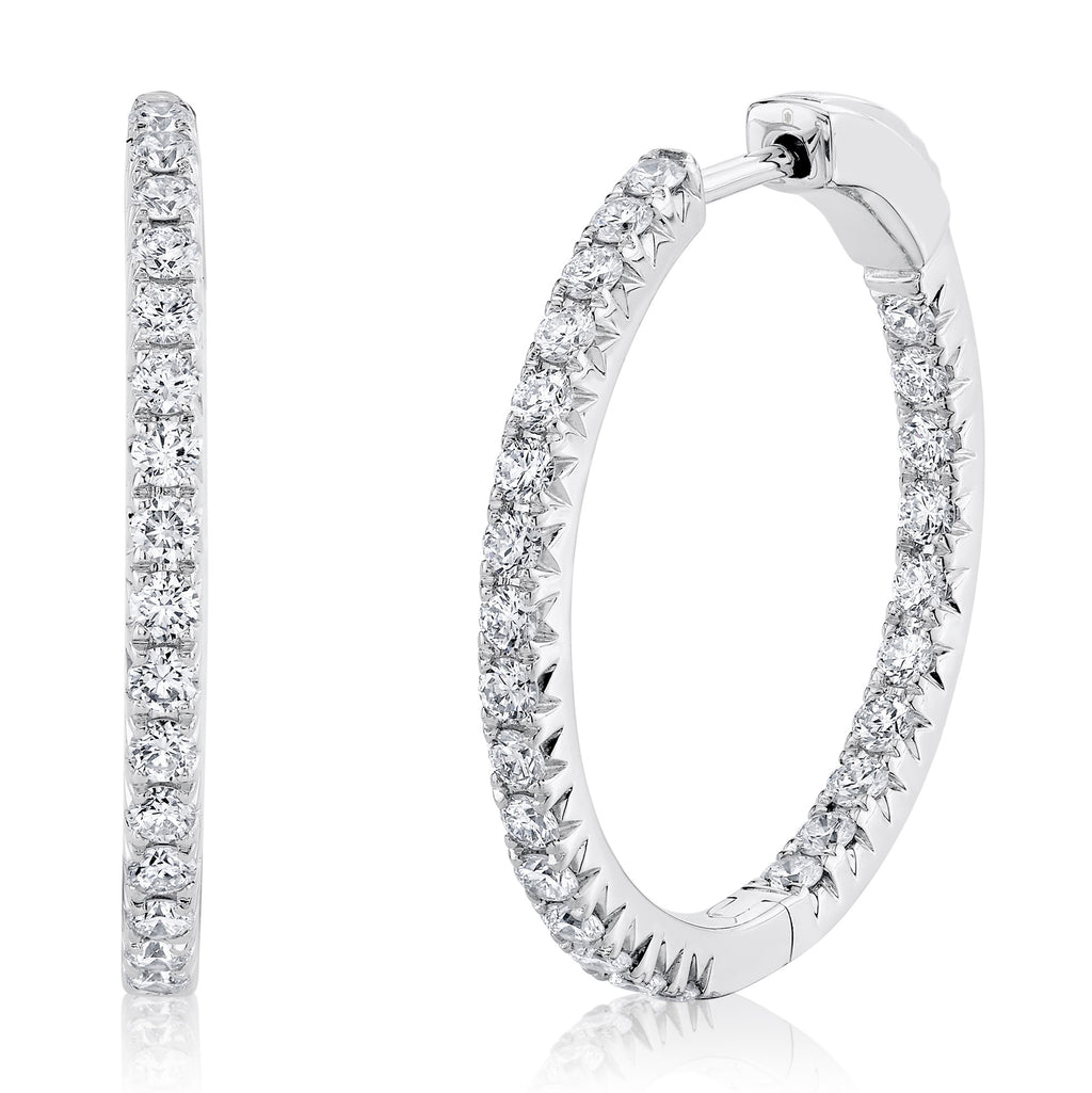 Diamond Hoop Earring