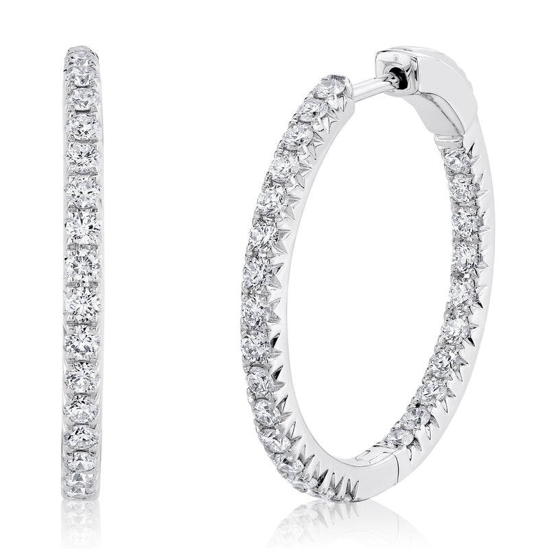 Diamond Hoop Earring