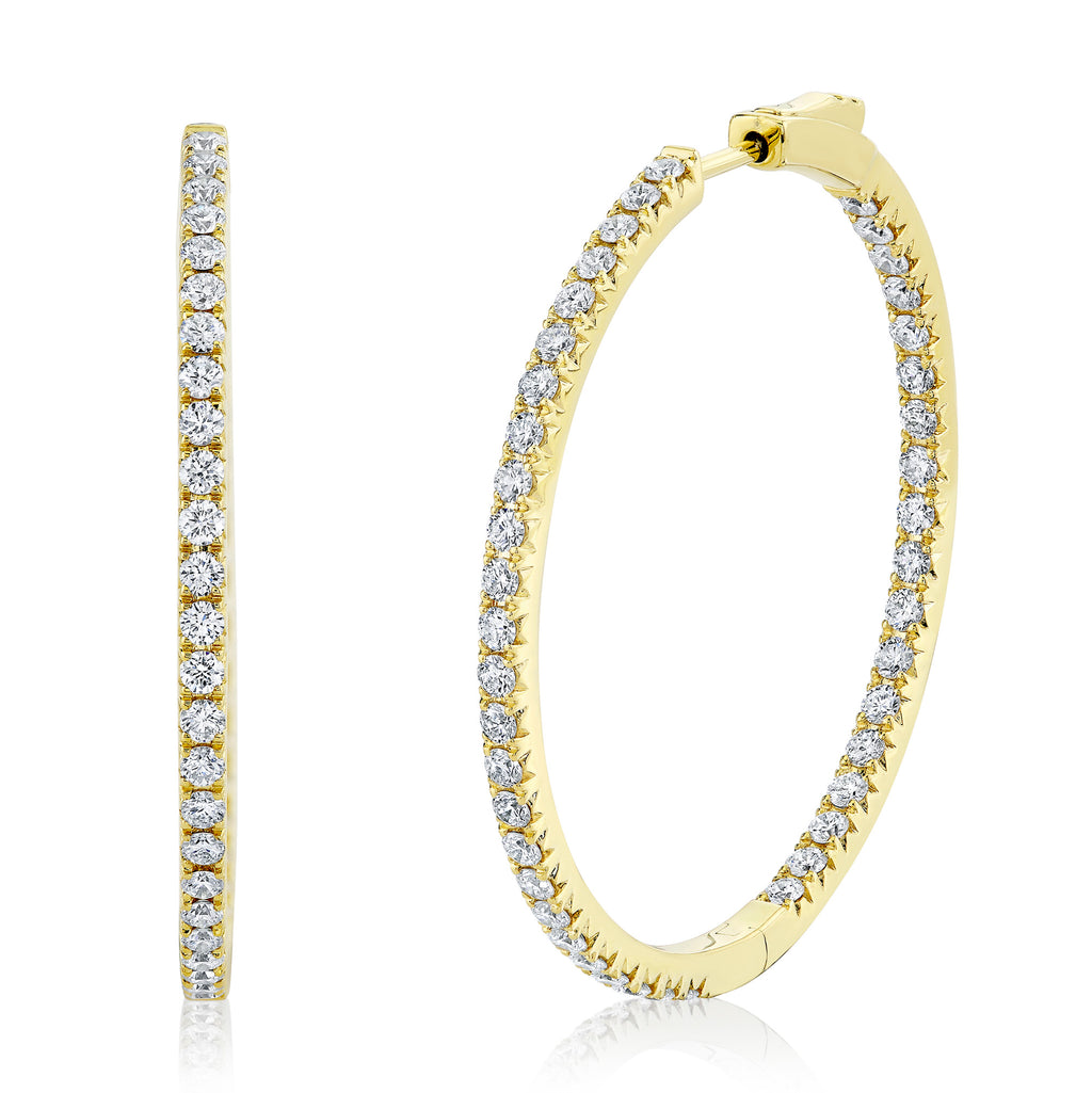 Diamond Hoop Earring