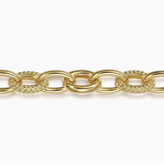 14K Gold Bujukan Link Bracelet