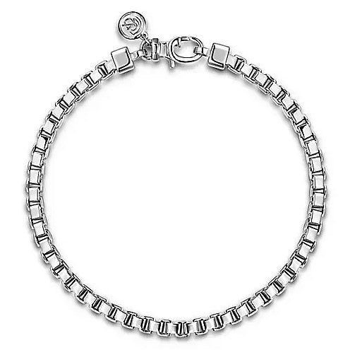 Sterling Silver Box Chain Bracelet