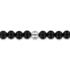 Black Titanium Sandblast Beaded Bracelet