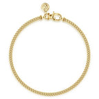 14K Gold Cuban Link Chain Bracelet
