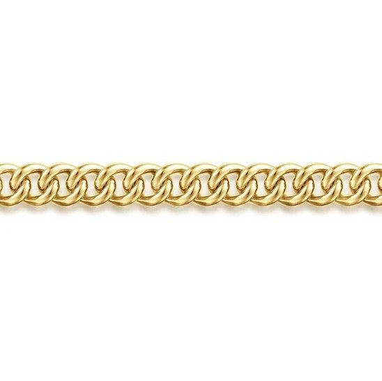 14K Gold Cuban Link Chain Bracelet