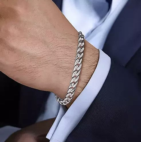 Sterling Silver Cuban Link Bracelet