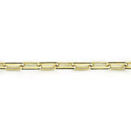 14K Yellow Gold Paper Clip Bracelet