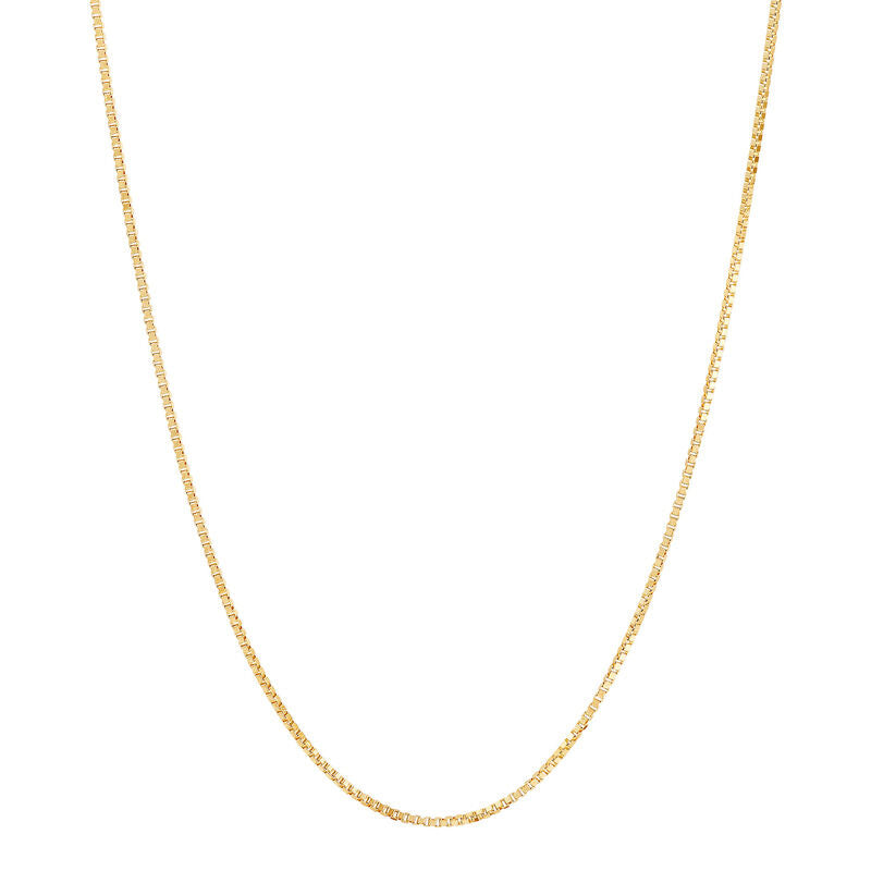 14K Yellow Gold Box Chain, 18in.