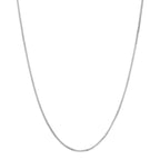 14K White Gold Box Chain, 18in.