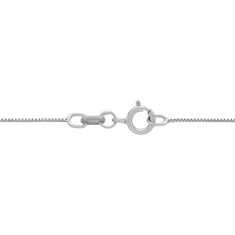 14K White Gold Box Chain, 18in.