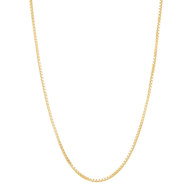14K Yellow Gold Box Chain, 20in.