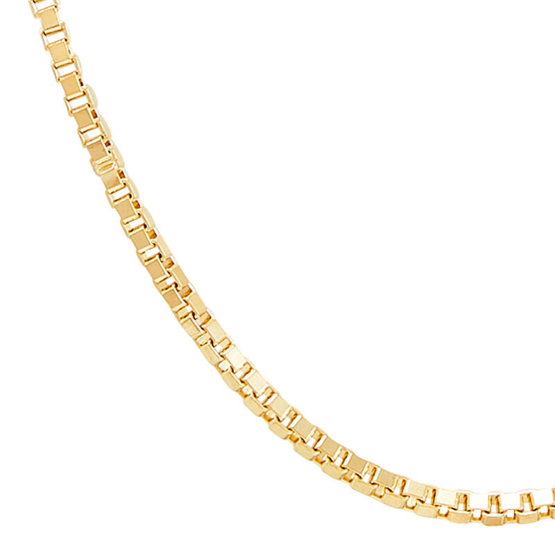 14K Yellow Gold Box Chain, 20in.