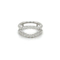 14K White Gold Diamond Ring Guard