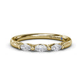 14K Gold Marquise Diamond Wedding Band