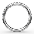 14K White Gold Half Anniversary Wedding Band