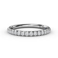 14K White Gold Half Anniversary Wedding Band