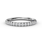 14K White Gold Half Anniversary Wedding Band