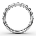 14K White Gold Half Anniversary Wedding Band