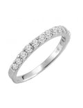14K White Gold Half Anniversary Wedding Band