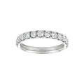 14K White Gold Half Anniversary Wedding Band