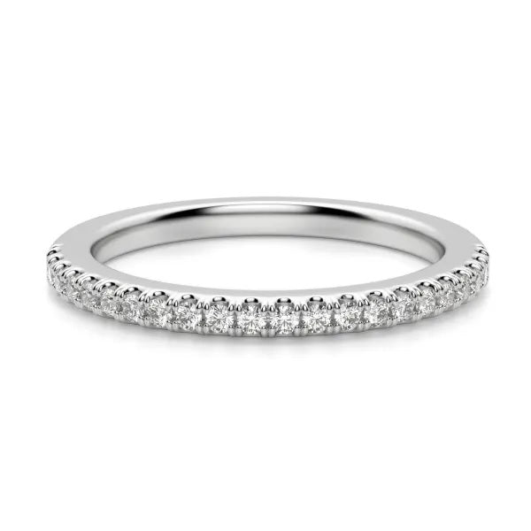 14K White Gold Half Anniversary Wedding Band