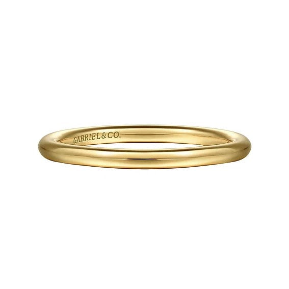 14K Yellow Gold Polished Wedding Band
