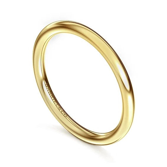 14K Yellow Gold Polished Wedding Band