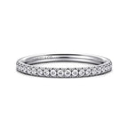 14K White Gold Half Anniversary Wedding Band
