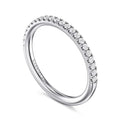 14K White Gold Half Anniversary Wedding Band