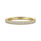 14K Yellow Gold Half Anniversary Wedding Band