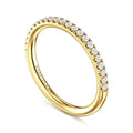 14K Yellow Gold Half Anniversary Wedding Band