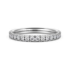 14K White Gold Half Anniversary Wedding Band