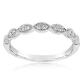 14K White Gold Half Anniversary Wedding Band