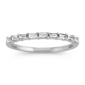 14K White Gold Half Anniversary Diamond Wedding Band