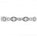 14K White Gold Half Anniversary Wedding Band