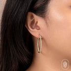 Diamond Hoop Earring