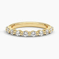 14K Yellow Gold Shared Prong Wedding Band