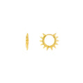 14K Yellow Gold Huggie Earrings